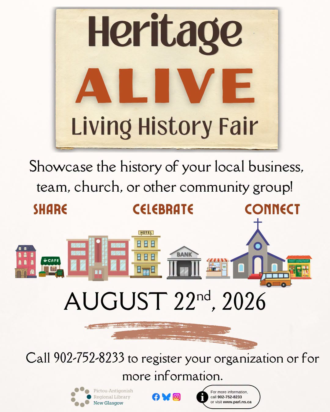 Heritage Fair New Glasgow Library